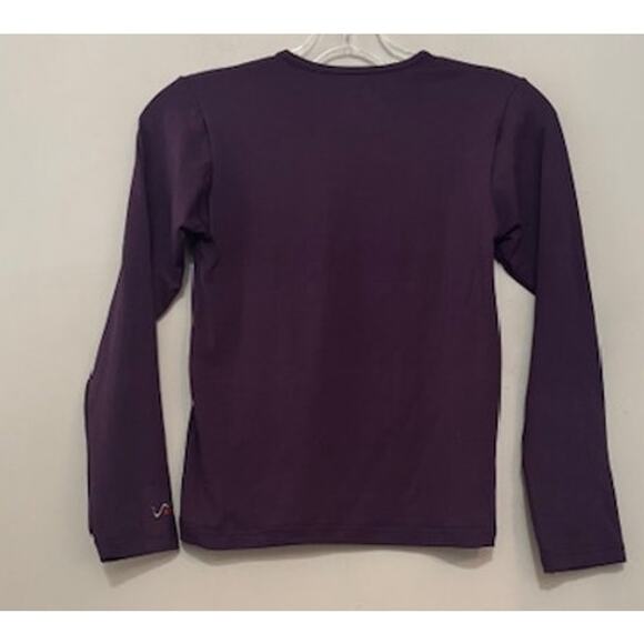 WATSON'S Girls Purple Activewear Compression Base Layer Top Medium 10-12 - Picture 2 of 5